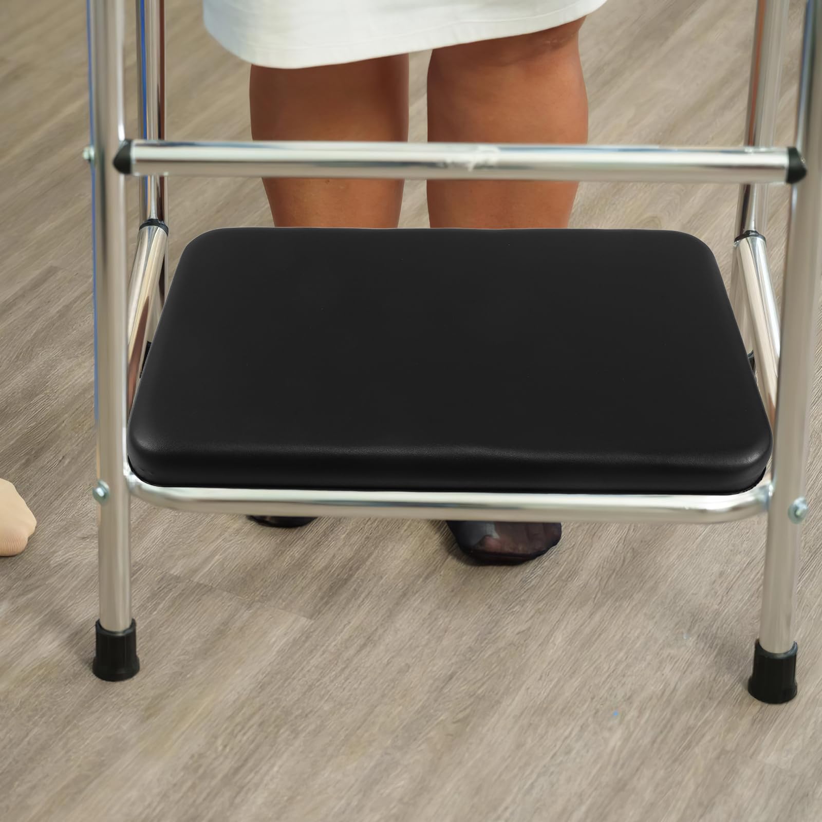 Cojín acolchado universal para asiento de andador, fácil de poner y quitar, cojín antideslizante texturizado para uso en interiores y exteriores, ayuda de movilidad para personas mayores