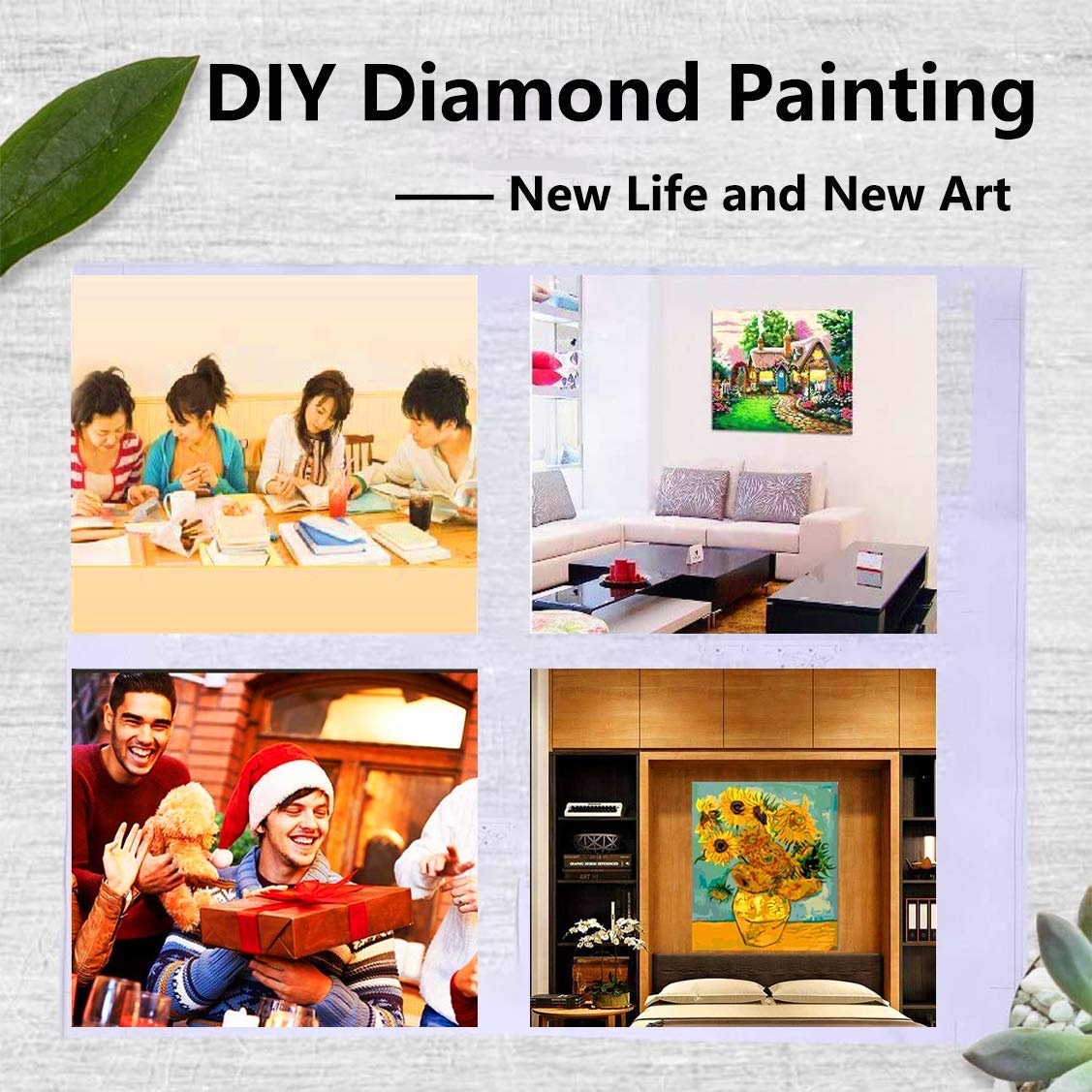 Eodyyw 5D Diamant Painting_Deutscher Schäferhund Hund Tier_Diy Diamond Painting Set_Wohnzimmer Schlafzimmer Büro Wand Dekoration_40X50Cm_Rahmenlos