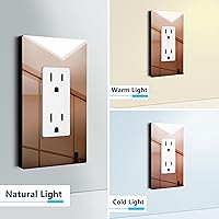 Vista 88 de LIDER LSWP-32M-W10P Placa sin tornillos acabado mate para interruptor, tamaño mediano de 2 segmentos de 4.88 x 4.92", policarbonato termoplástico