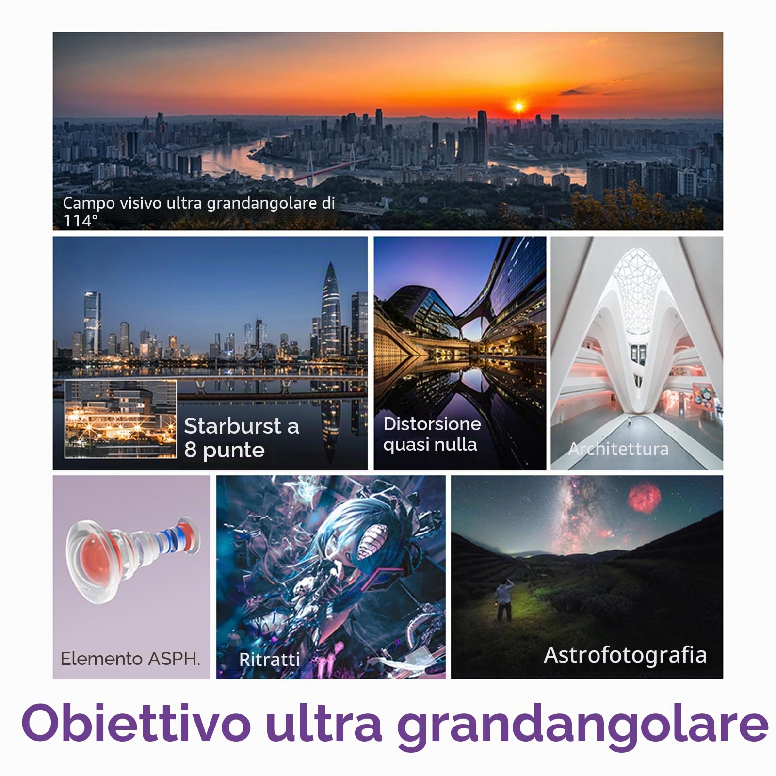 TTARTISAN Obiettivo 14 mm F2.8 per attacco L, ultra grandangolare con grande apertura full frame per fotocamere con attacco L T TL TL2 CL SL3 FP FPL S1 S1M S1R S1H S1K S5 S5K S5C S5 II S9