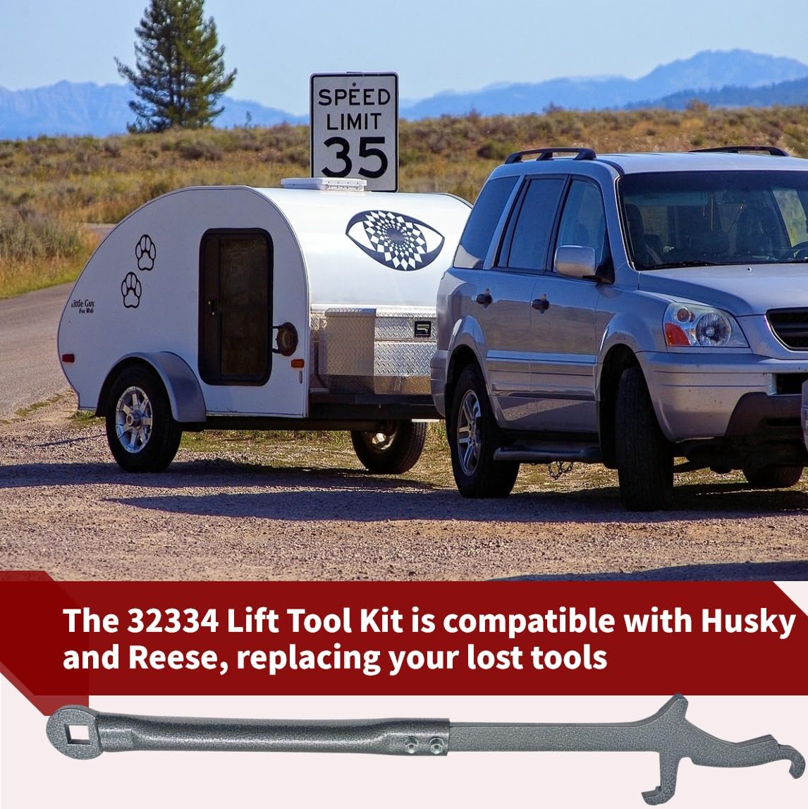 32334 Lift Tool Kit for Husky Liners Center Line Ts,Easily Install and Remove The Sway Bar Of The Weight Distribution System,for Trailer Sway Bar Parts,RV Weight Distribution Hitch Brackets