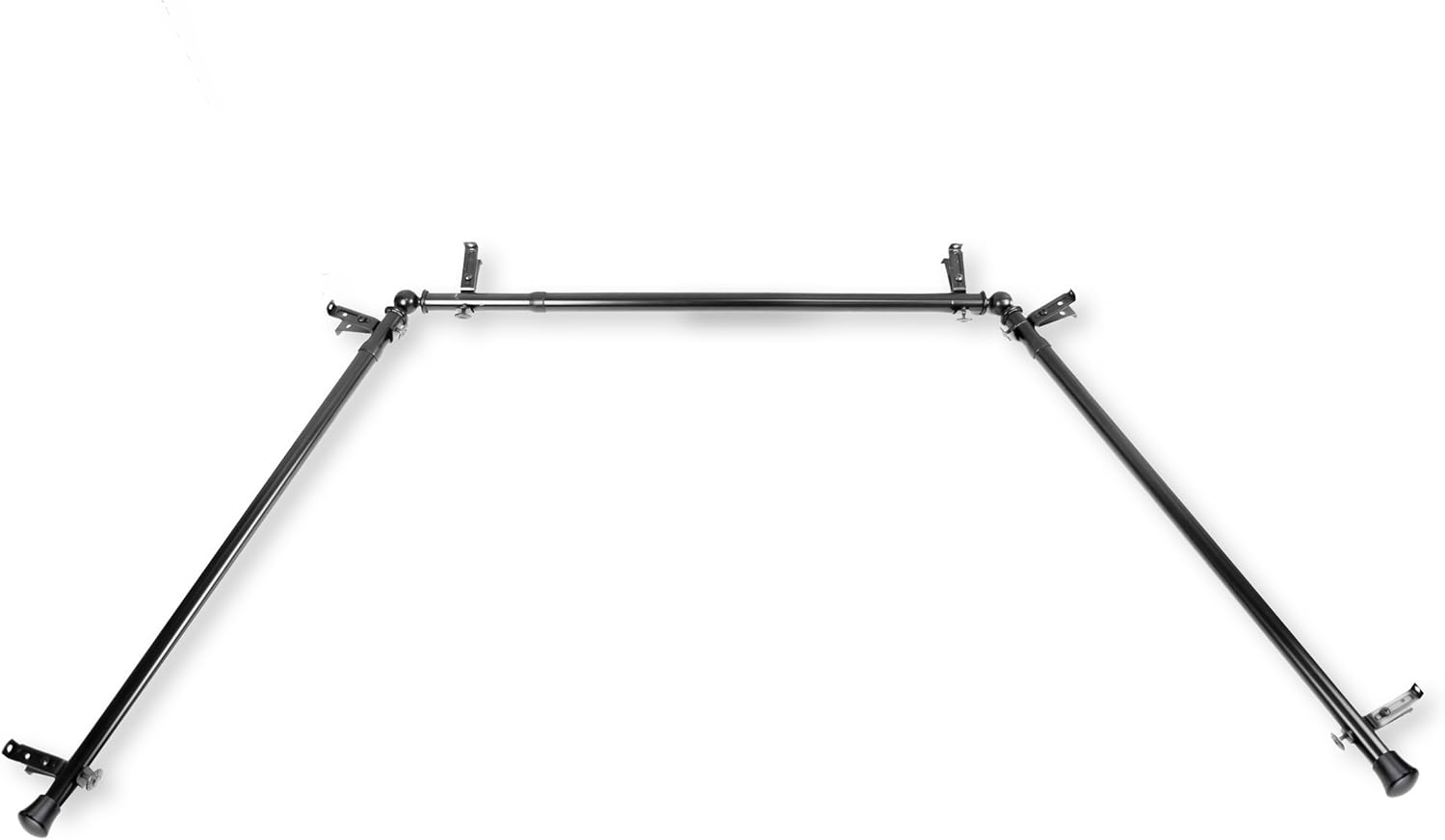 Rod Desyne 13/16" Bay 20"-36", 38"-72"-Antique Brass Single Curtain Rod Set, 78-144"