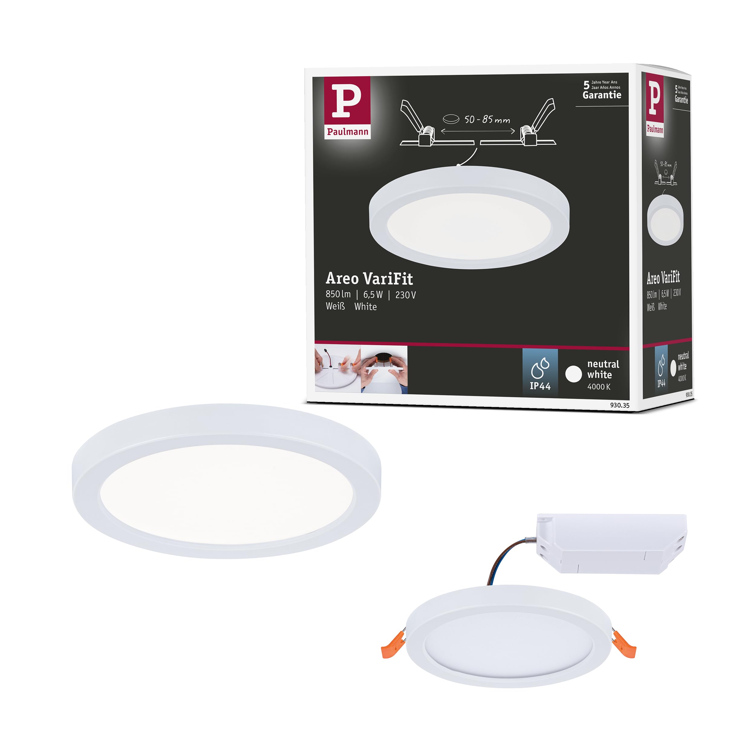 Paulmann Areo Led Panel 4,000 K Round White 11.8Cm