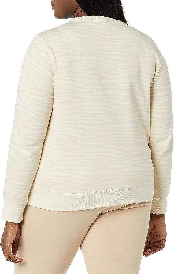 Amazon Essentials Women's Fleece Crewneck Long Sleeve Pullover Sweatshirt (Available in Plus Size)