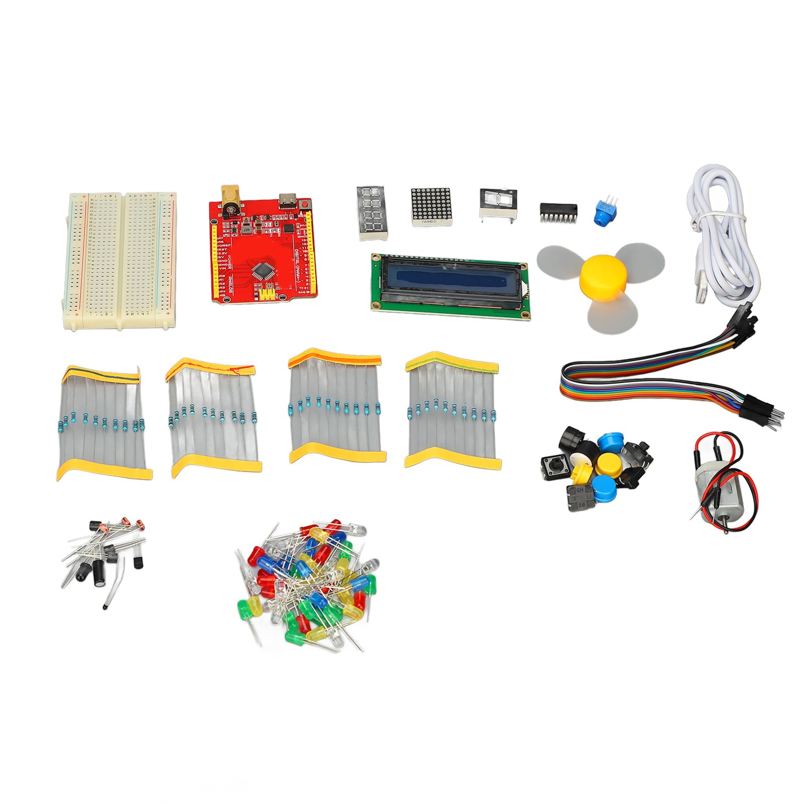Generic Kit Completo di Programmazione Fai-da-te per Scratch e Mixly con LED e Sensori per Studenti e Hobbisti Plastica ABS