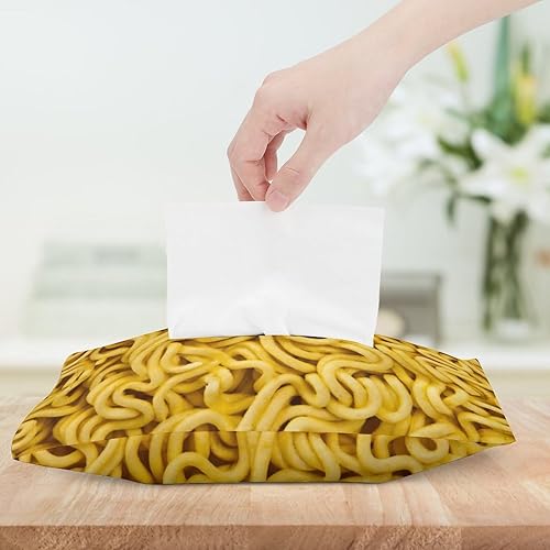 Miniatura 6 de Ramen fideos textura caja de pañuelos cubierta decorativa para baño