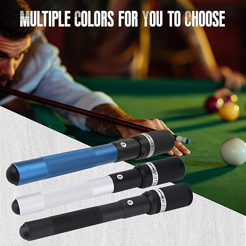 Miniatura 6 de Extensión de taco de piscina de 12.6 pulgadas con diseño esmerilado, extensión de palos de billar de aleación de aluminio, accesorios para taco de