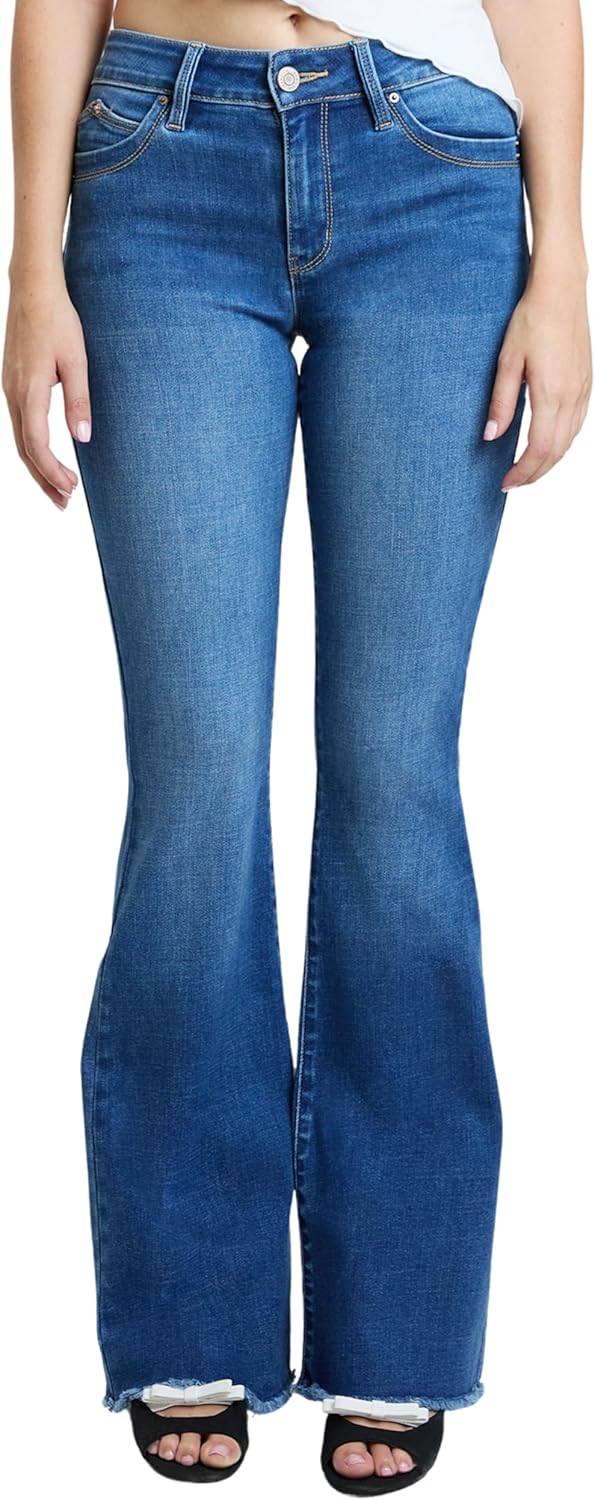 YMI Women´s Wannabettabutt High Rise Super Flare Denim Jeans