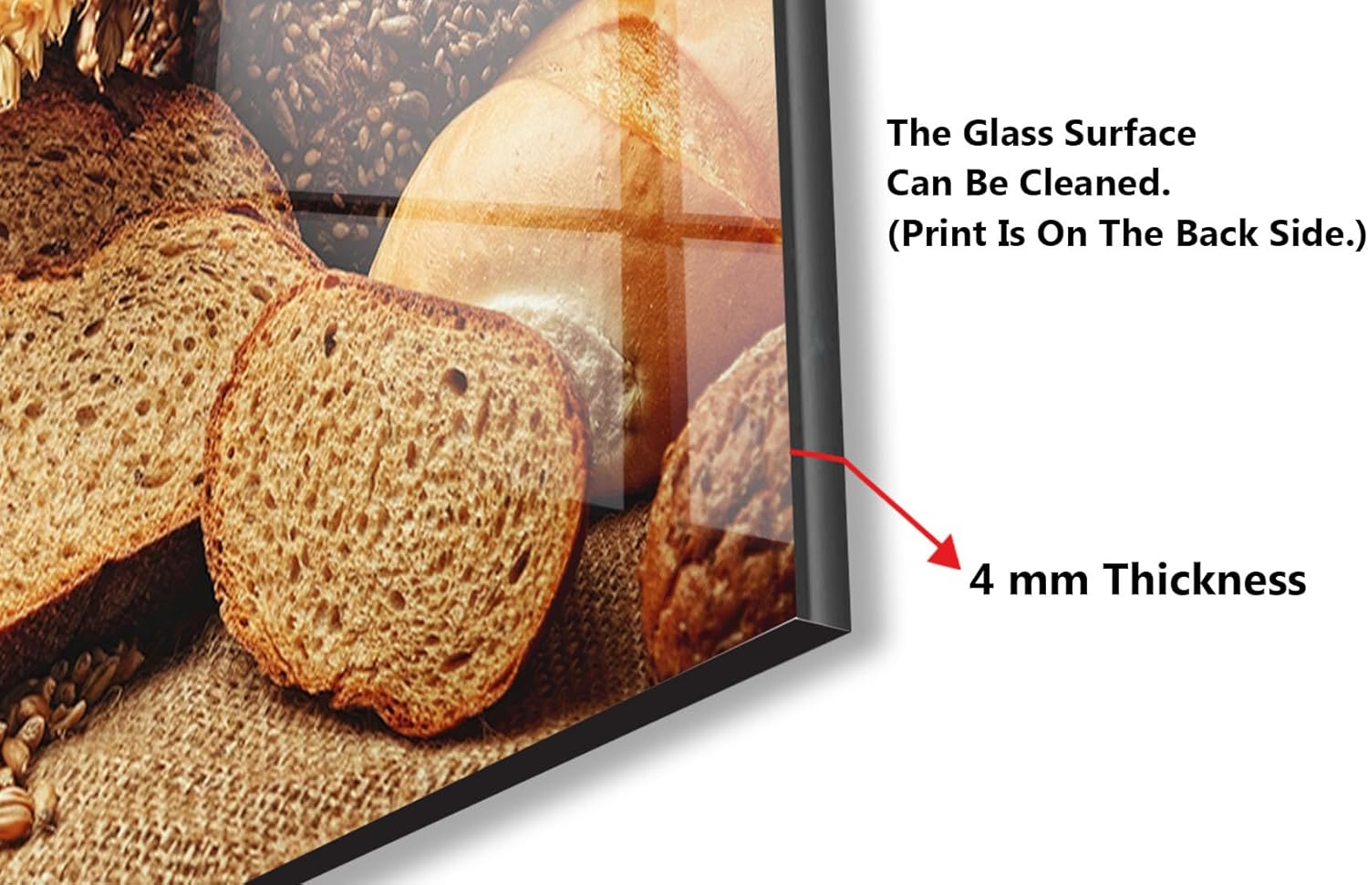 Myphotostation.com 30Wx54H'' Tempered Glass Stove Backsplash Kitchen Tile Decor Stove Back Cover Glass Splashback Tile for Stove Top Cover Toughened Glass Cooker Protector 35