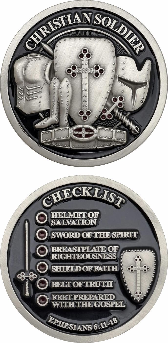 Christian Soldier Checklist Challenge Coin