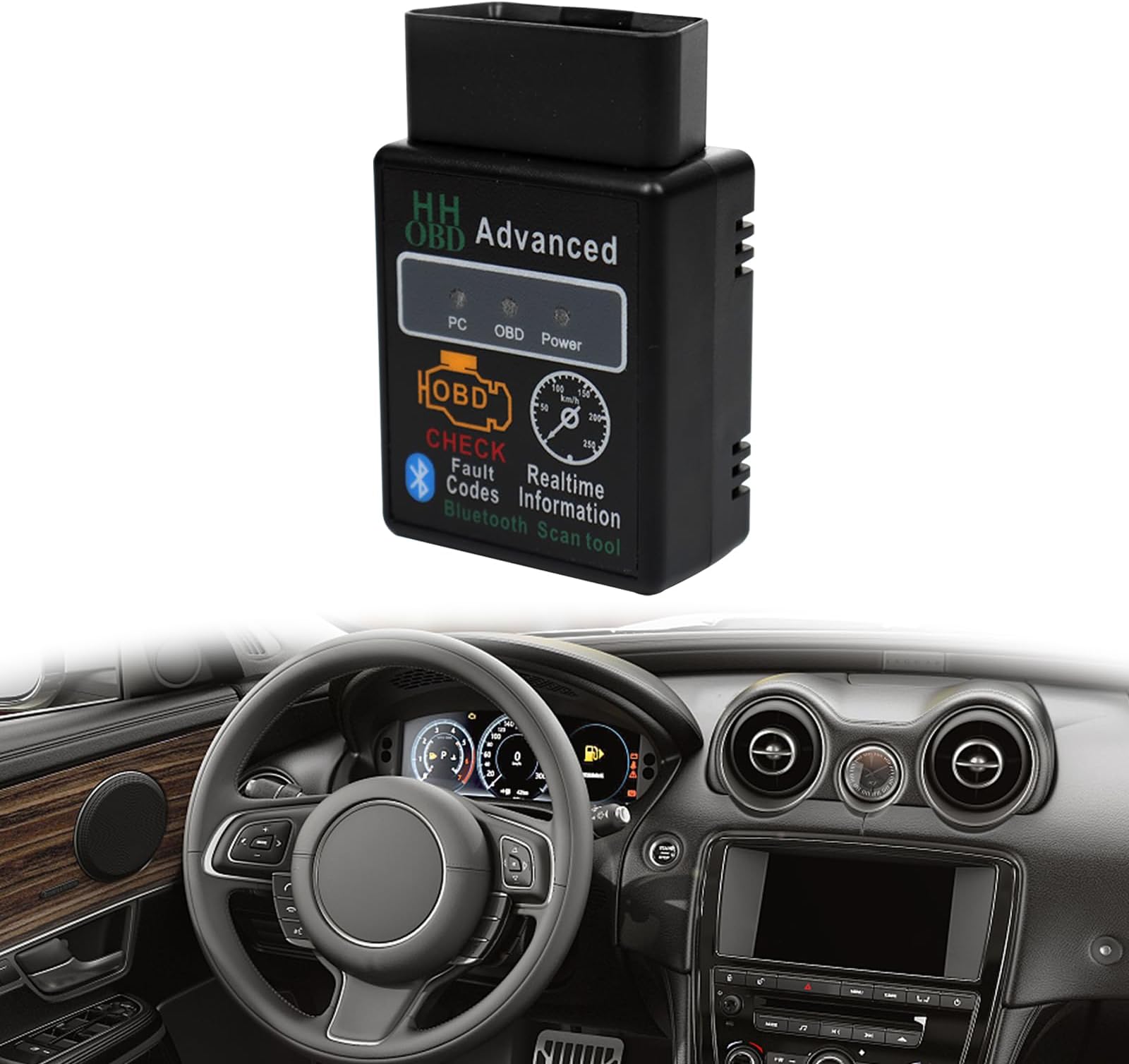 stymart Universal Car Auto Diagnostic Scanner, Diagnostic Scan Tool, Scanner Live Data Professional Mechanic, Professional Bluetooth Scan Tool and Code Reader for Android Windows
