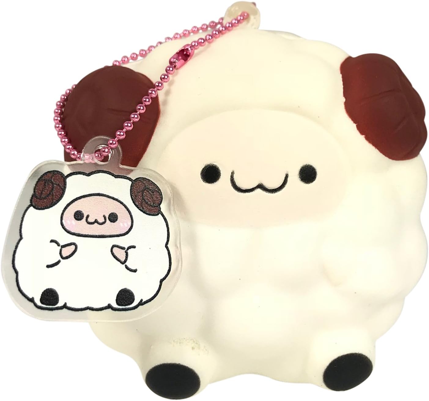Mini Pop Pop Sheep on Ball Chain with Bonus Random Squishy from Jenna Lyn! (White (Mini!))