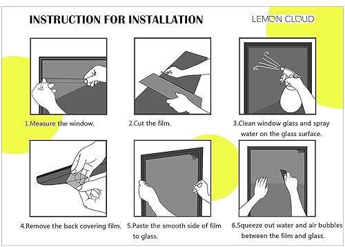 Miniatura 4 de Película decorativa para ventana, sin pegamento, película de privacidad esmerilada, película para puerta de vidrieras, lluvia y sol en bosque