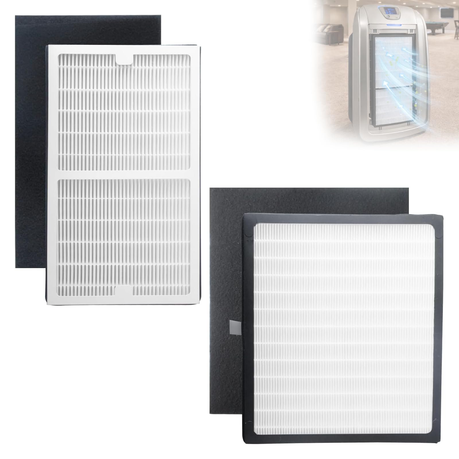 Filtre HEPA C et D Idylis Gekufa contre les allergies et mauvaises odeurs