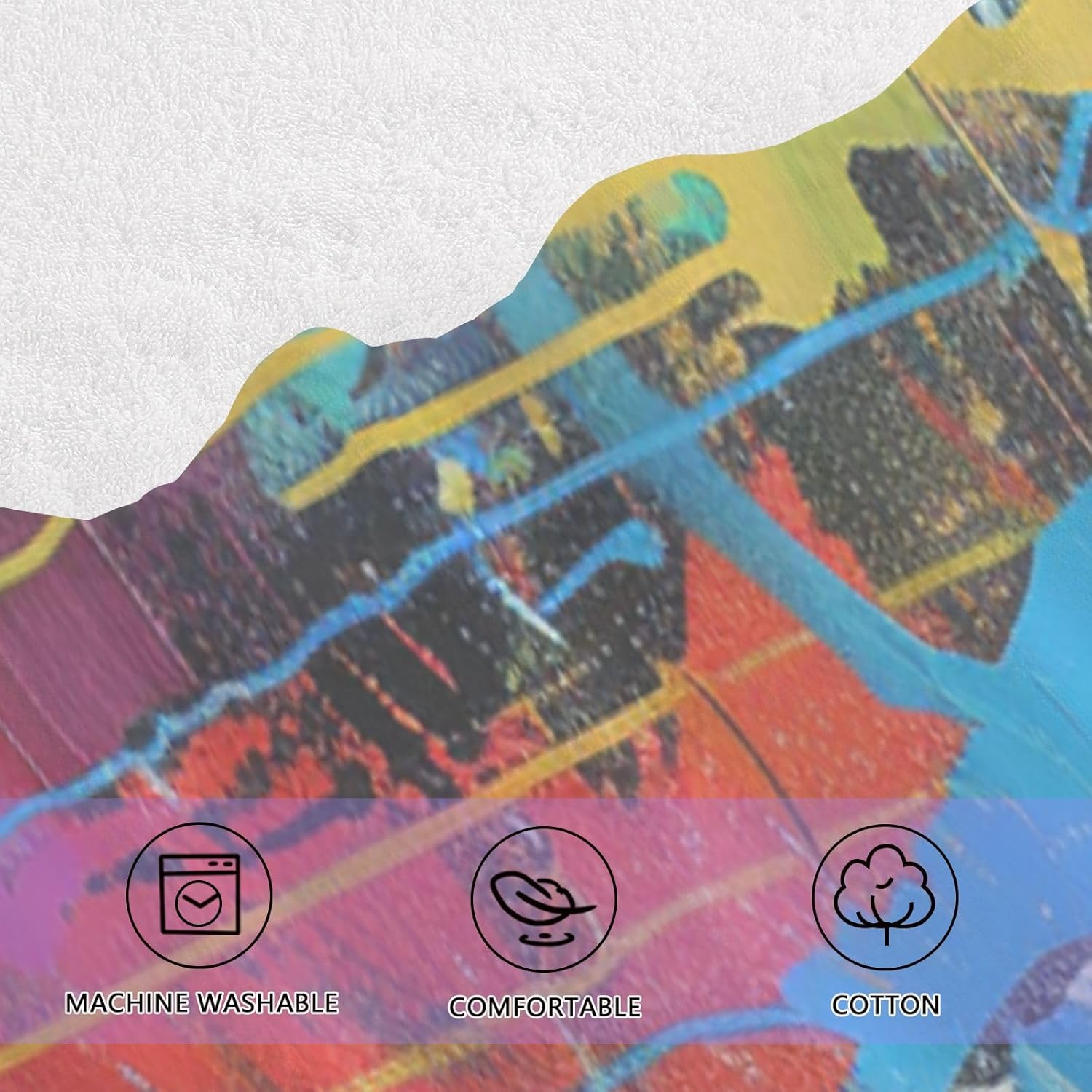 Hand Towels Premium Soft and Highly Absorbent Cool Bear 2 Pcs Towels for Bathroom Set 100% Cotton Decorative Face Towels