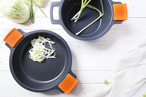 Miniatura 2 de Bra isogona - Cazuela alta y profunda con revestimiento antiadherente sin Pfoa, altamente duradera, con tapa