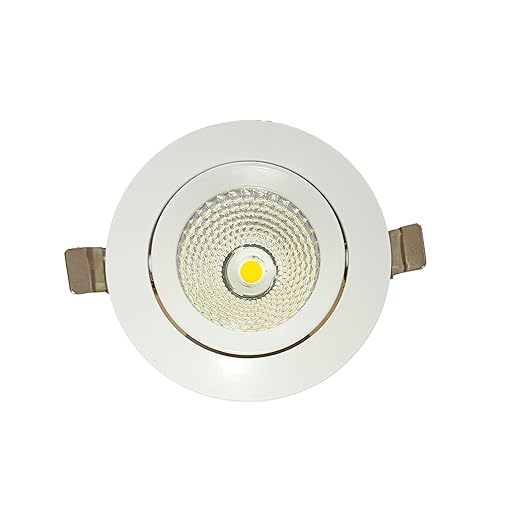 MSHINE INDIA LED Ceiling COB Round Spot Light, 25 Watts, Natural White, Adjustable Tilt, Pack of 1
