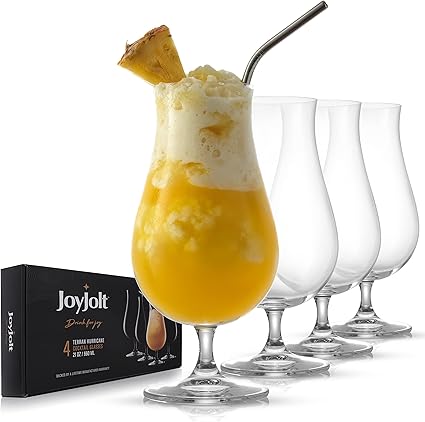 JoyJolt Terran Pina Colada Glasses
