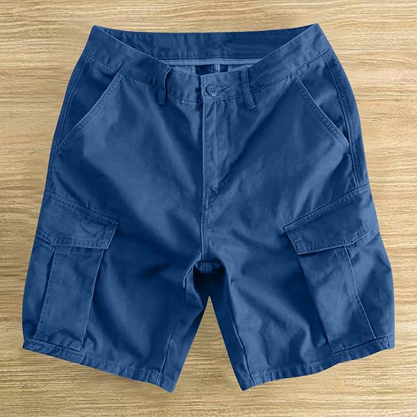 Men's Cargo Shorts Casual Bermuda Shorts with Multi-Pocket Shorts and Bermuda Cargo Bermuda Bermuda Shorts Solid Color Loose Fit Short Pants Large Size Casual Sports Shorts Jogging Hiking Outdoor - 3