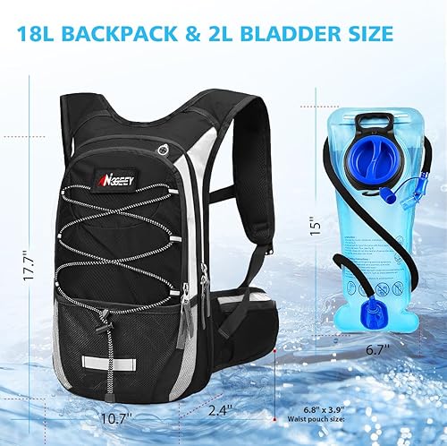 Miniatura 5 de Hydration Pack, Insulated Hydration Backpack with 2L Hydration Bladder, Hiking Backpack for Men Women Kids, Water Backpack for Hiking, Running,