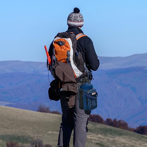 Vista 119 de NATURE PIONEOR Soporte para botella de agua con correa de 25, 32, 40, 64 onzas, funda aislante para botella de agua para senderismo, campamento al