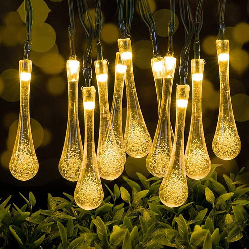 Beauenty Twinkle String Lights, Battery Operated String Lights 2 Modes Warm White Waterproof for Fairy String Lights for Indoor Outdoor,Yard,Wedding Party,Ramadan,Bedroom,Wall Decor (Air bubbles)