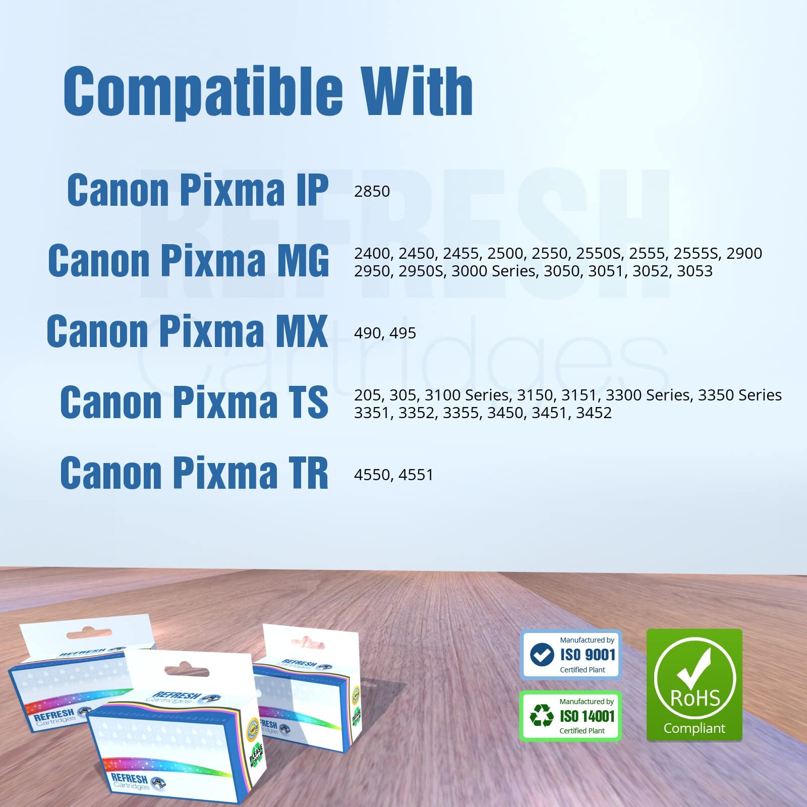 Refresh Cartridges Regenerowane wkłady atramentowe do Canon PG-545XL & CL-546XL / 545XL 546XL (czarny i trójkolorowy)