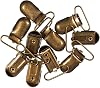 West Coast Paracord 1-inch Bronze Clips Fasteners for Sewing & Utility Notions for Overalls, Suspenders Trousers (5-Pack)