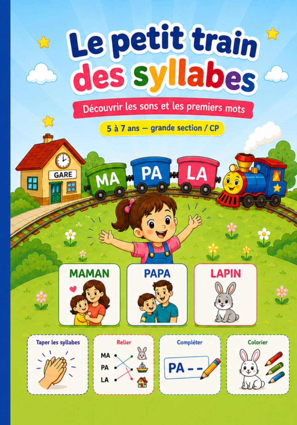Le petit train des syllabes: découvrir les sons et les premiers mots