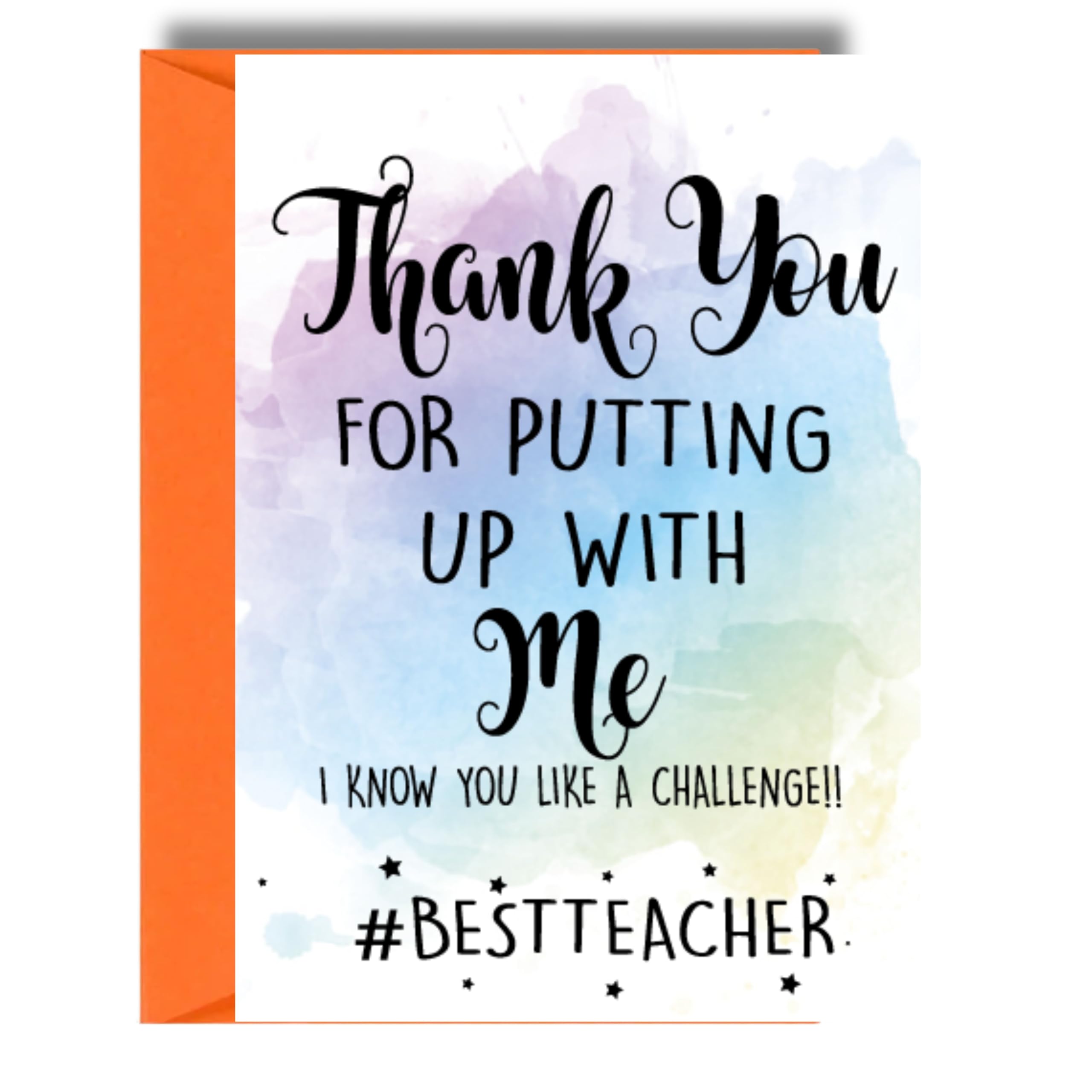 Thank You Teacher Card Funny Teacher Leaving Card End Of Term Appreciation Card Goodbye Teacher Card From Student Pupil
