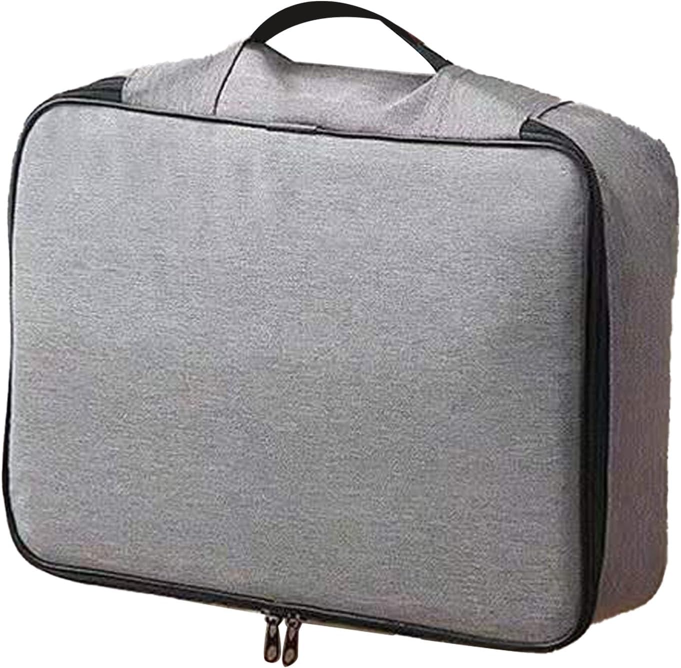 Document Bag Document Storage Bag Certificate Storage Bag Oxford Document Bag Multi Layer Storage Pouch Credential Bag with Safe Code Lock (Gray)