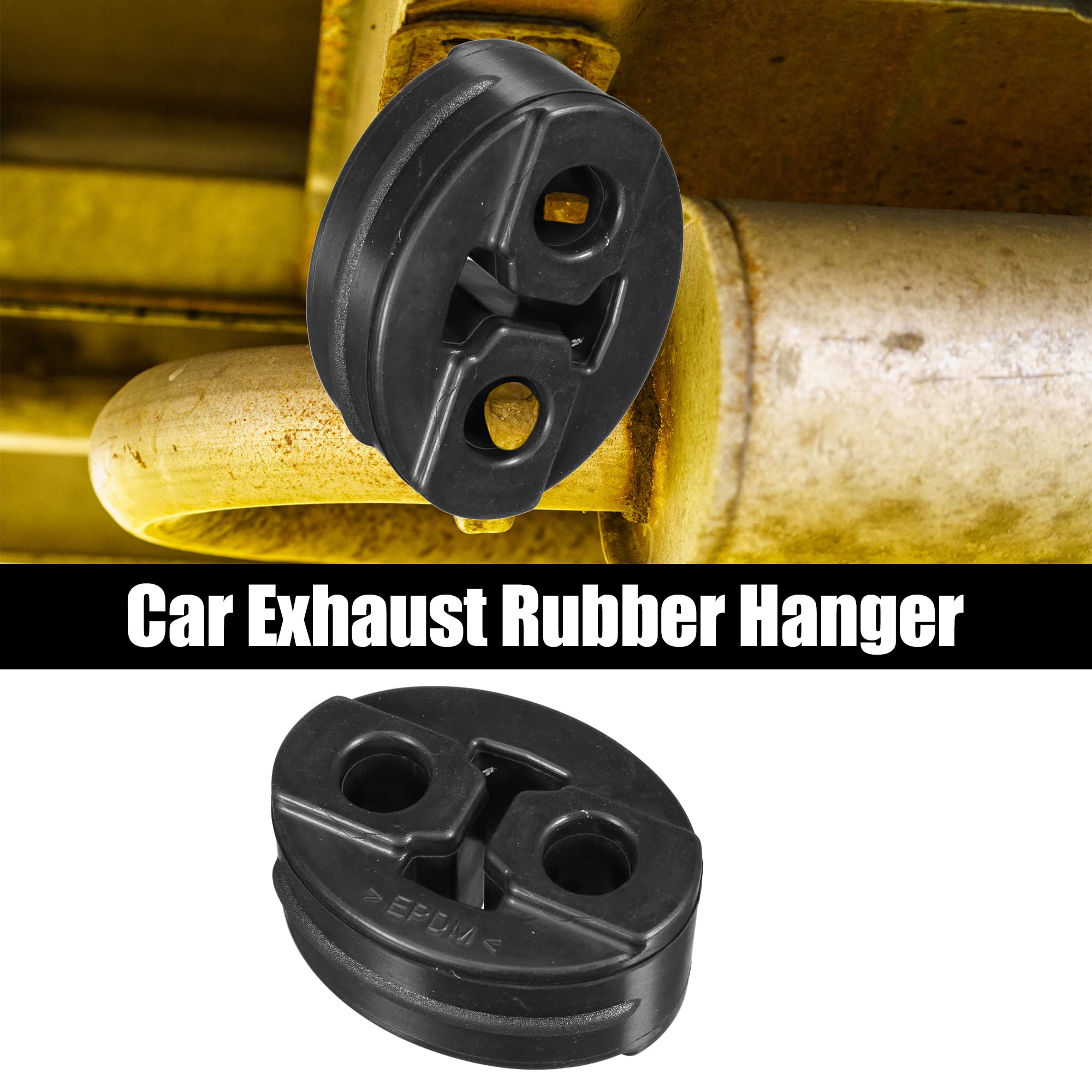 A ABSOPRO Auto 13mm 2 Fori Silenziatore Scarico Gancio Boccola Supporto Staffa 4pz