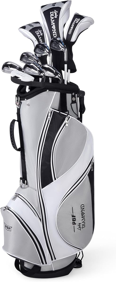 PGF Lady Diamond S5 Women's Complete Golf Club Set [14-Pieces]