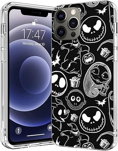 Miniatura 2 de Funda de teléfono de Halloween Sally Black Nightmare compatible con iPhone 13 Pro Max Before Jack Horror Christmas TPU suave silicona a prueba de