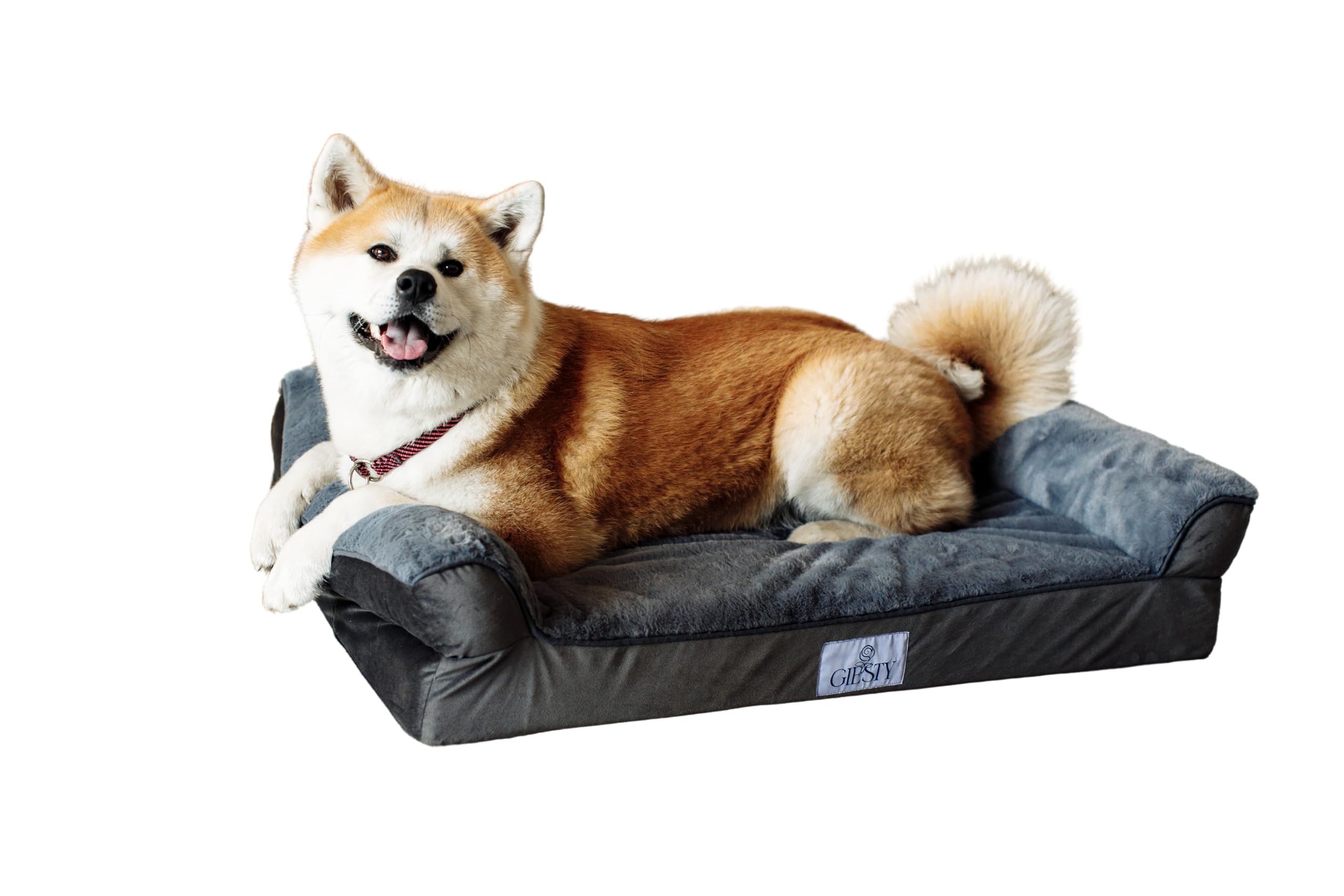 Cuccia ortopedica per cani - Cucce morbide per cani di taglia grande e media, Cucce per animali domestici, Cucce per cani lavabili, Divani per cani (grigio, XXL (127 x 91 x 22 cm))