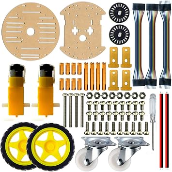 2WD Smart Robot Tracking Car Chassis Starter Kit Speed Encoder Compatible for Arduino UNO R3 DIY Electric ISP Program Project