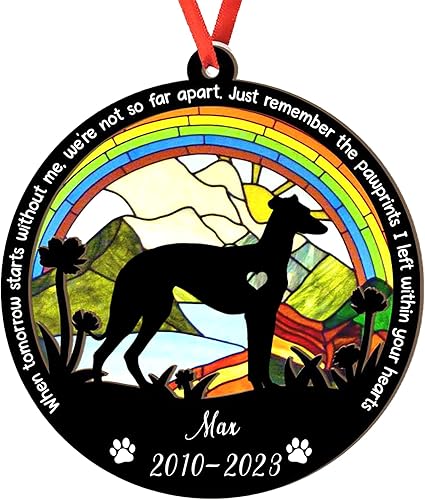 Miniatura 118 de Adorno de atrapasoles de setter irlandés personalizado, adorno de Navidad de Setter irlandés, regalo para perro amante, setter irlandés