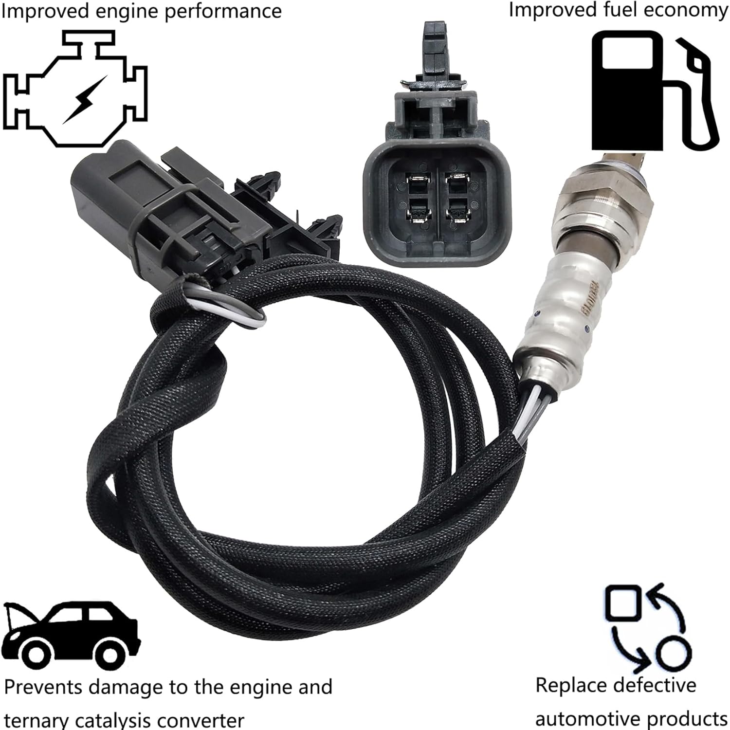 Dropwater Rear Downstream O2 Oxygen Sensor Compatible with Nissan 2000-1996 Pathfinder 3.3L,2003-1999 Frontier Auto Trans 3.3L,Replaces#234-4704 75-2700 SG295