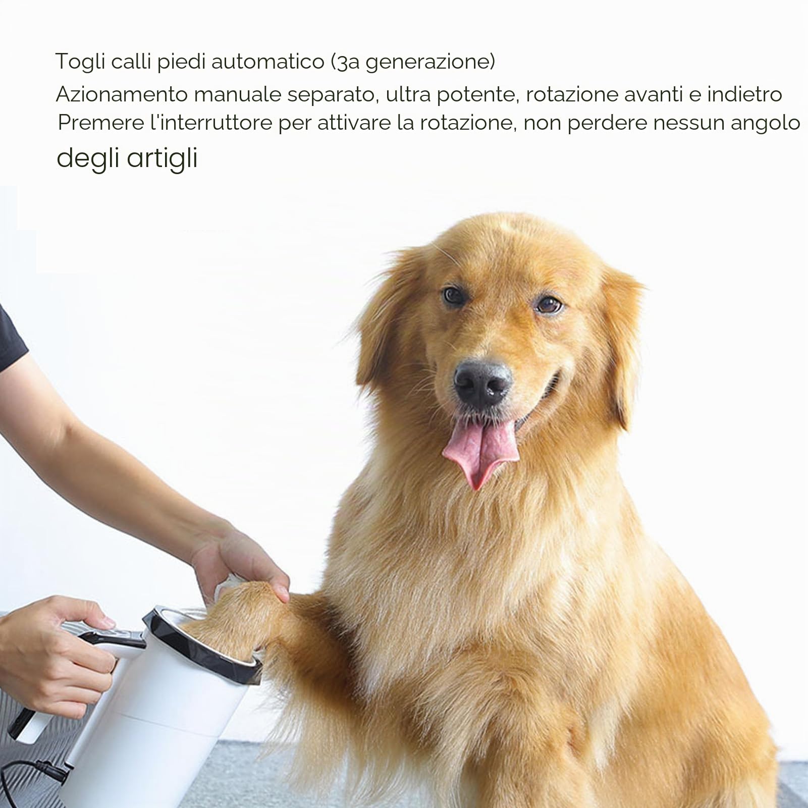 Pulisci Zampe Cani Automatico Multifunzione Tazza Lava Piedi Silicone Ricaricabile Portatile (Bianco e Nero)