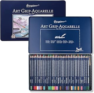 Tempaky 12/24/36/48/72 Conjunto de Lápis Aquarela Profissional Lápis Coloridos Solúveis em Água com Pincel Caixa de Metal Lápis Cor Água Suprimentos de Arte para Estudantes de Escola Adultos Artista p