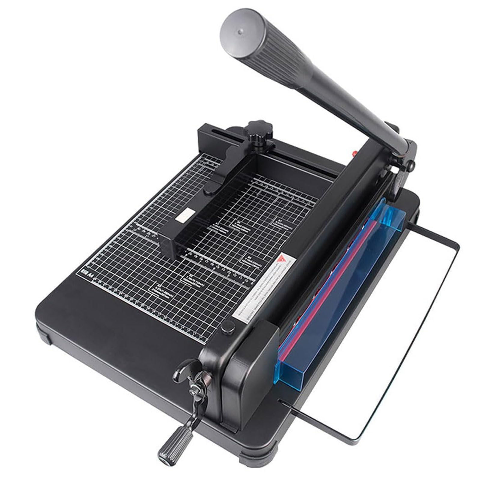 FHRKA Heavy Duty Guillotine Paper Cutters, A4 Desktop Manual Cutting Paper Machine with Adjustable Positioning Stop, Paper Trimmer (Black)