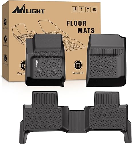 Nilight Alfombrillas TPE para Chevy Colorado Crew CabGMC Canyon Crew Cab 2015 2016 2017 2018 2019 2020 2021 2022, ajuste personalizado para todo