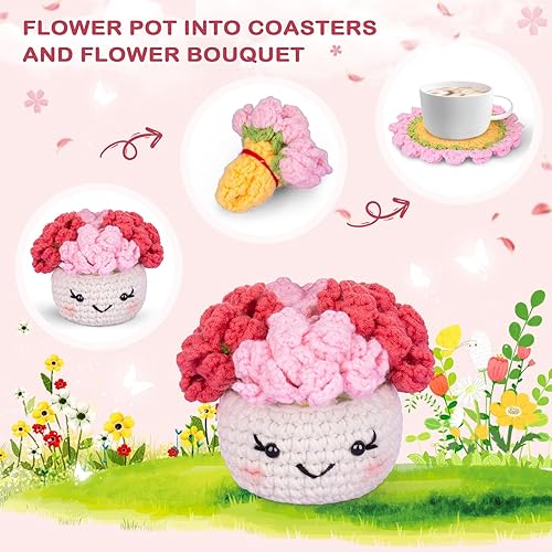 Miniatura 4 de Crochetta Kit de ganchillo para principiantes, kit de inicio de ganchillo con tutoriales en video paso a paso, kits de animales de ganchillo para