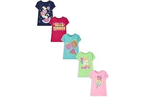 Girls' 2-Pack Pumpkins and Leaves Graphic T-Shirts