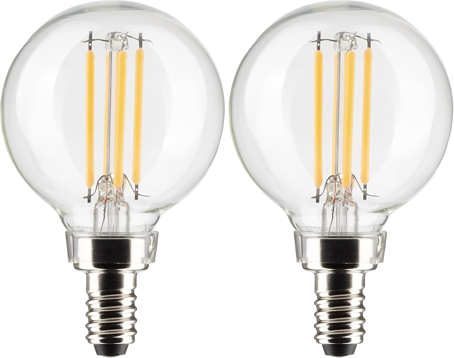 Satco 20524-5.5G16.5/LED/CL/927/120V/E12 S21209 Globe Style Antique Filament LED Light Bulb