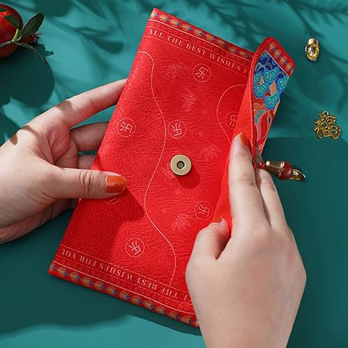 Miniatura 4 de Honrane Sobres rojos de Año Nuevo chino sobres de dinero de la suerte sobres de bolsillo rojo del año del conejo paquete rojo de accesorios para