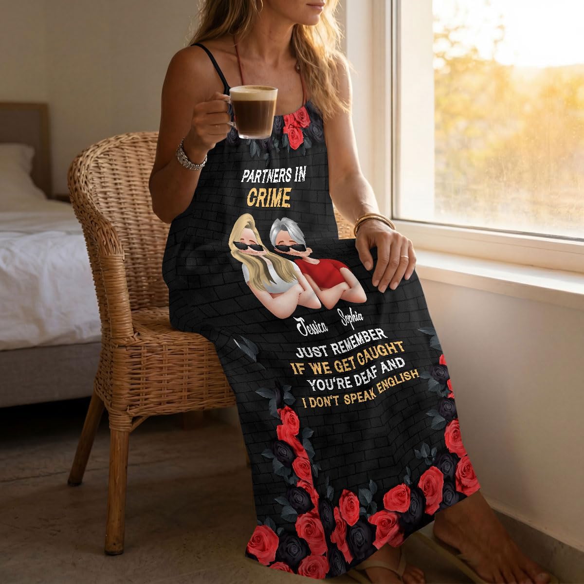 Joymade Personalized Backless Cami Maxi Dress