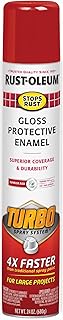 Rust-Oleum 393375 Stops Rust Turbo Spray Paint, 24 oz, Gloss Sunrise Red