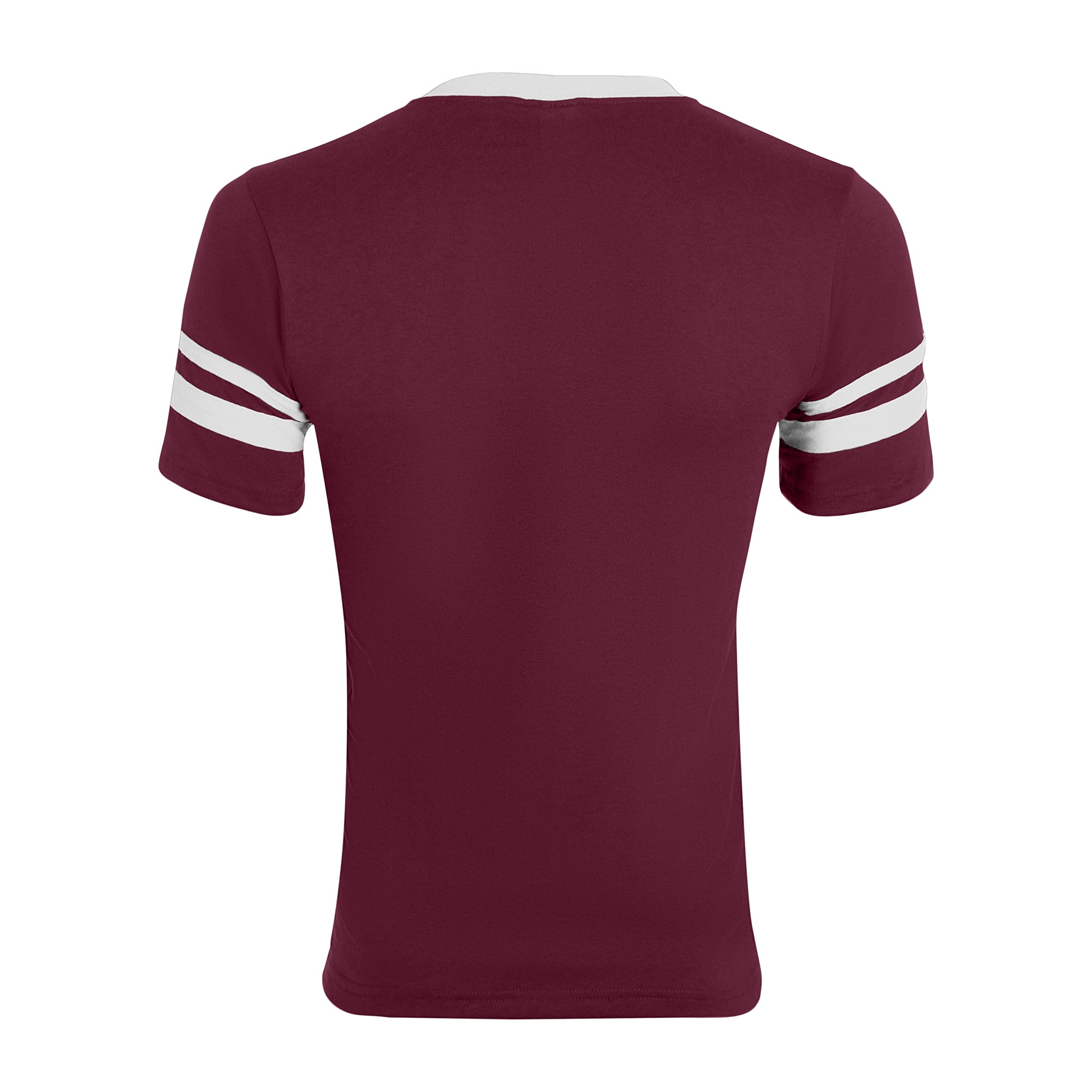Augusta Sportswear Men's XL Augusta Sleeve Stripe Jersey, Maroon/White, X-Large