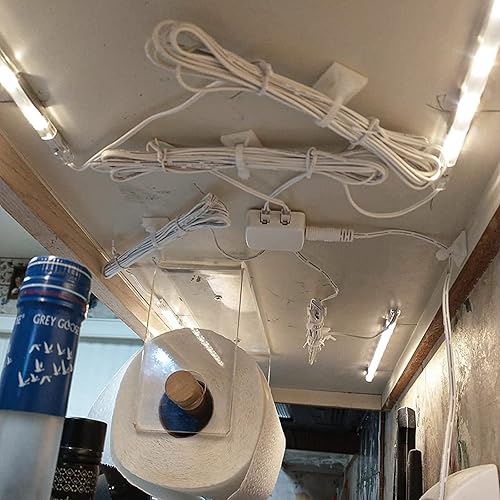 Vista 14 de Juego de 100 soportes autoadhesivos para cables para gestión de cables con almohadillas de palo, clips de anclaje, soportes cuadrados (negro)